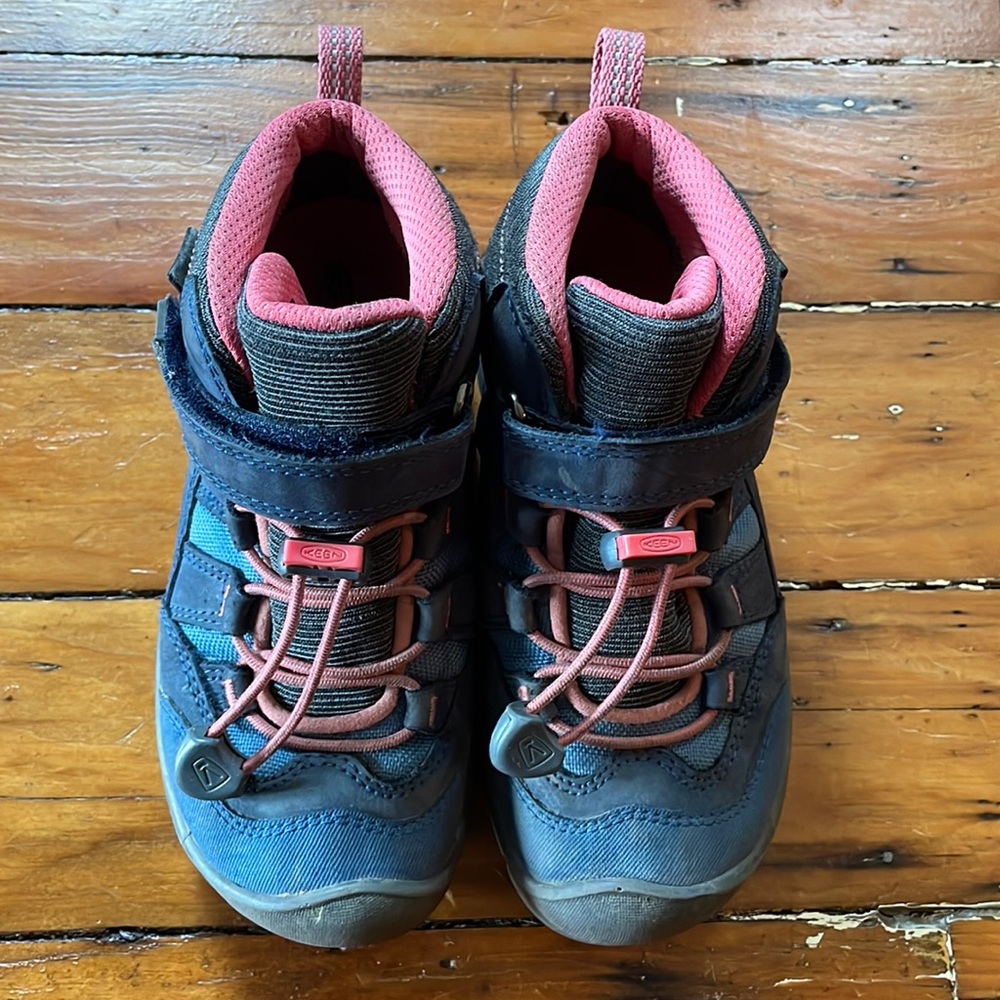 Keen Blue and Pink Waterproof Hiking Boots, Toddler size 11